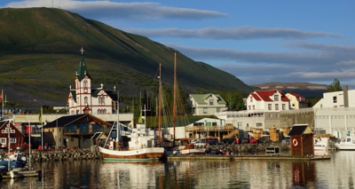 Húsavík Port — Iceland landscape